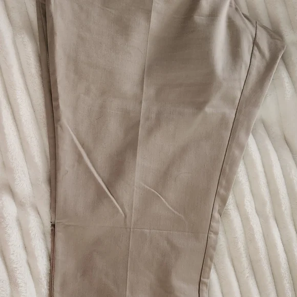 Croft & Barrow Tan Straight Leg Pants - Picture 2 of 4